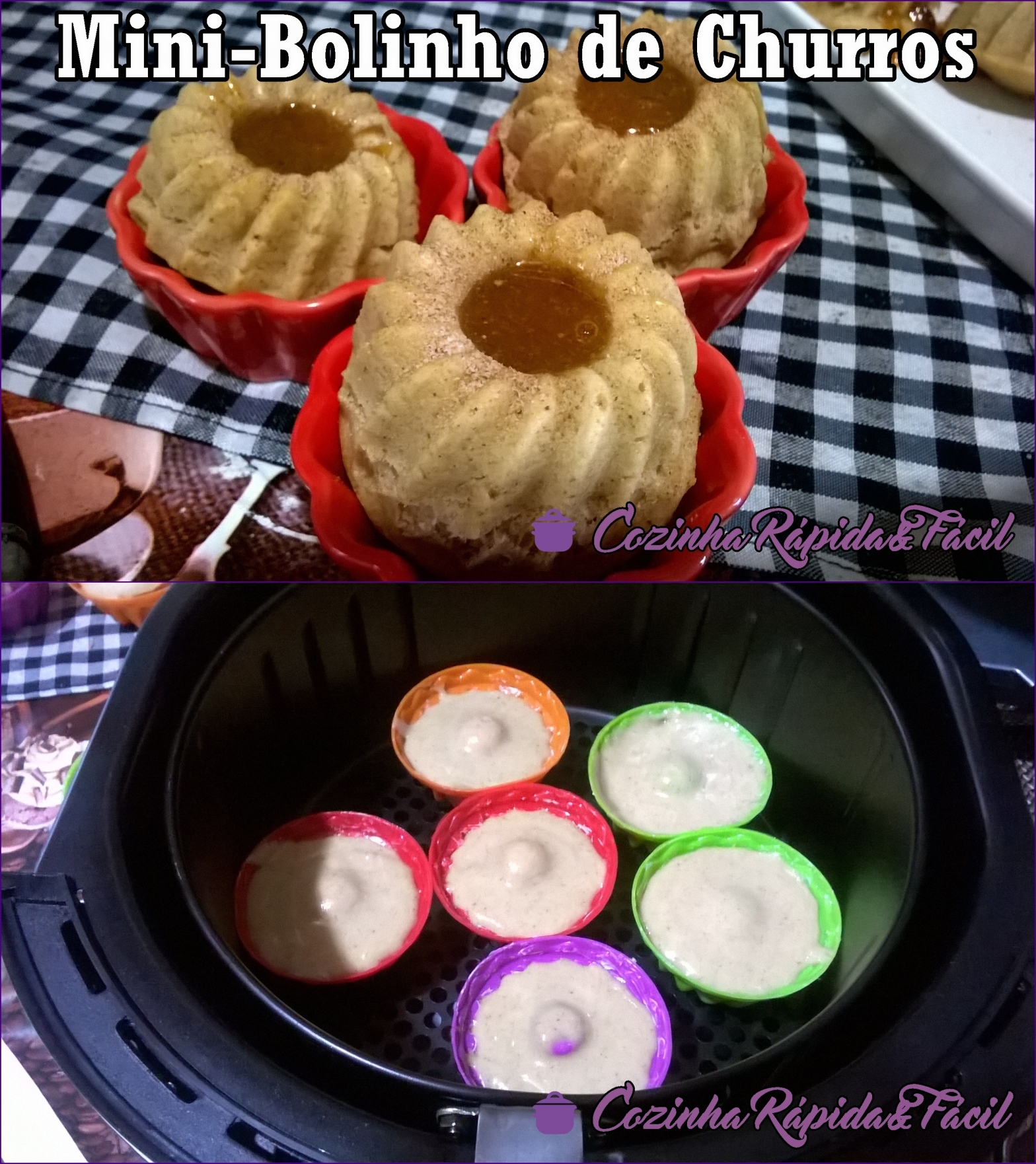 Como fazer mini-bolinhos de churros na airfryer!! – Cozinha Rápida & Fácil